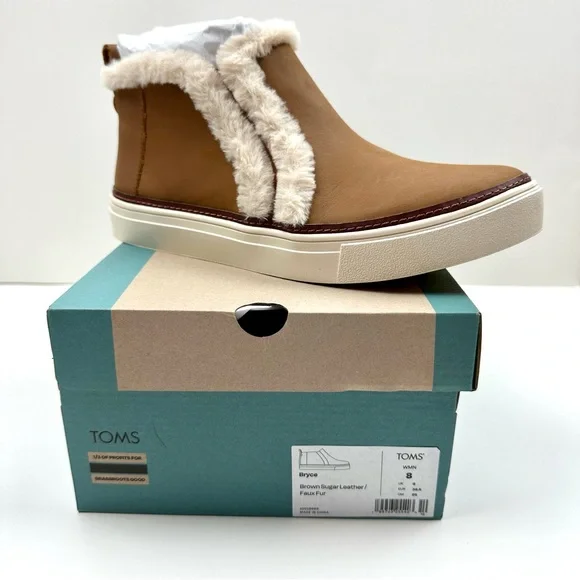 新品　TOMS トムズ ショートブーツ BRYCE 23㎝ Toms | Shoes | New Toms Bryce Faux Leather Sneaker 8 | Poshmark